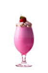 Cocktail, roze drank, glas, fruit