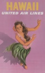 Cartaz de viagens vintage do Havaí