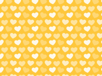 White And Yellow Hearts