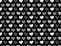 White and black hearts