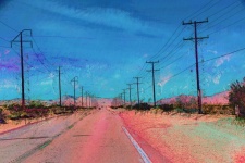 Desert Highway Digital Painting