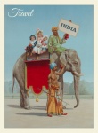 Poster di viaggio in India vintage