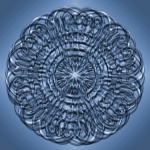 Mandala, mönster, bakgrund, 3D