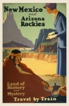 Poster di viaggio vintage del Nuovo Mess