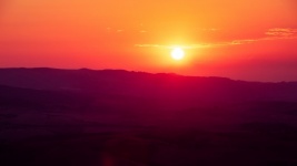 Orange purple sunset