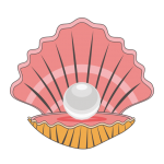 Pearl Oyster Shell Clipart
