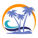 Clipart del logo dell'isola tropical