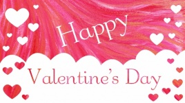 Valentine's day srdce karty pozadí