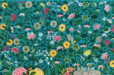 Fundo padrão floral vintage