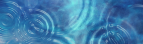 Water waves abstract banner