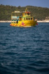Yellow tourist boat