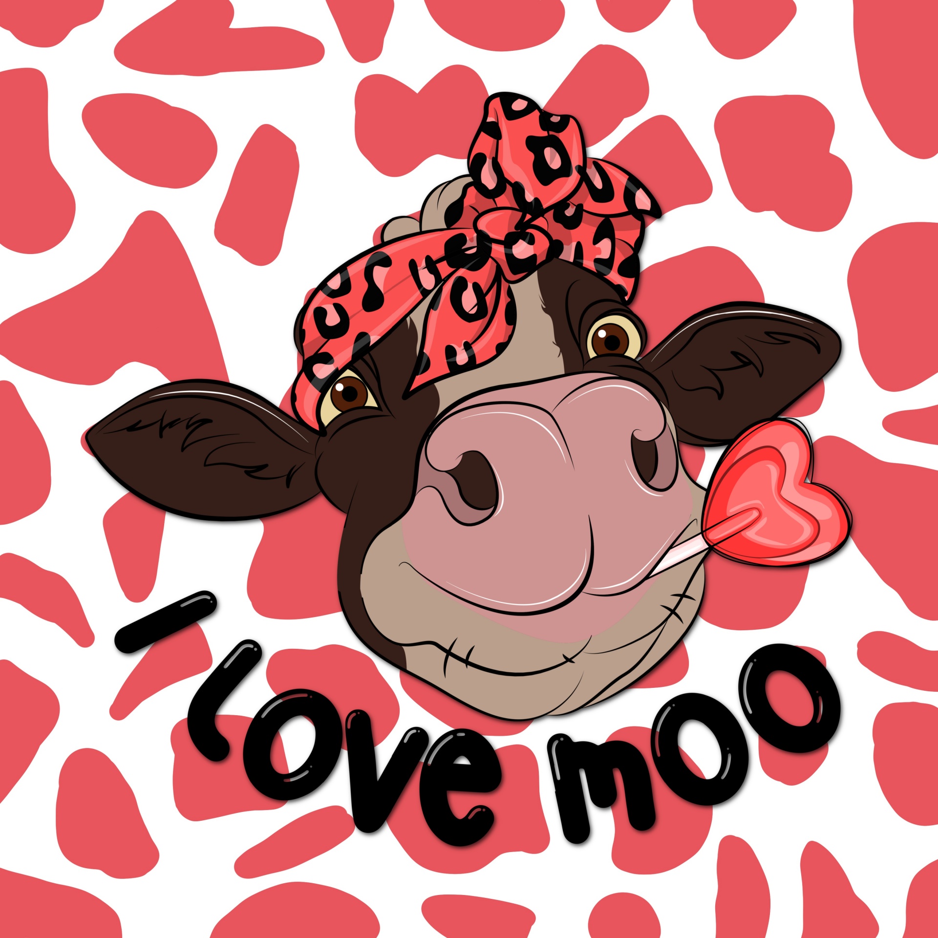 Valentine Cow Free Stock Photo - Public Domain Pictures