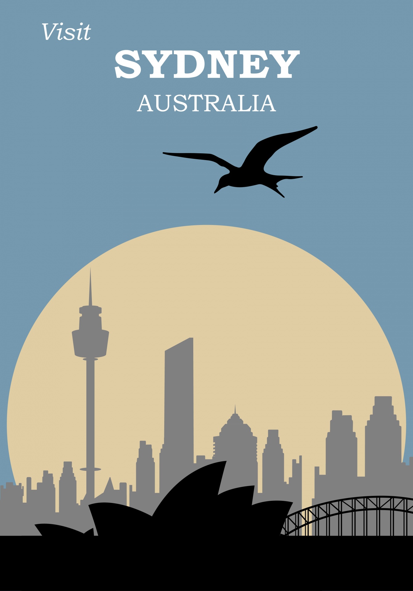 Плакат о путешествии в Сидней, Австралия
