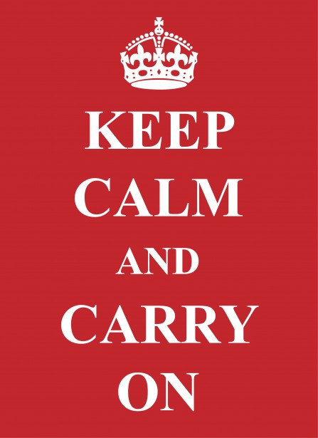 keep calm and carry on crown
