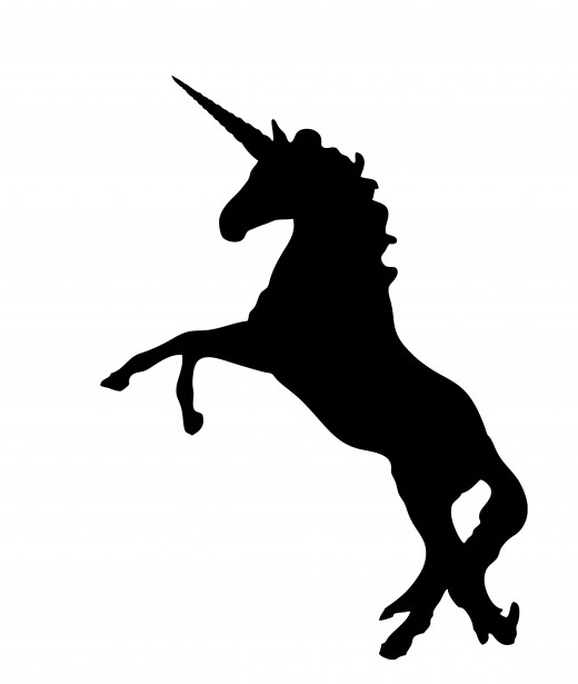 Unicorn Black Silhouette Clipart Free Stock Photo - Public Domain Pictures