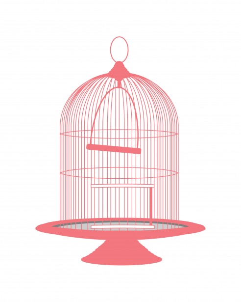 Vintage Pink Birdcage Clipart Free Stock Photo - Public Domain Pictures