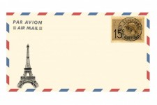 Mail Envelope Torre Eiffel Air
