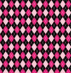 Argyle Pattern Pink Black