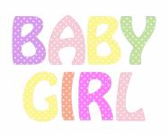 Baby Girl tekst Clipart