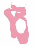 Pantofi de balet roz Clipart