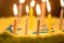 свечи торт ко дню рождения