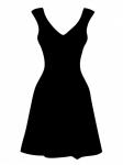 Černé šaty kliparty