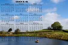 Calendar 2014 - Landscape