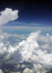飛行機から撮影した雲