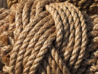 Marine-Seil und Knoten