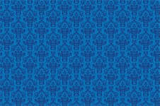 Damast-Muster-Hintergrund Blau