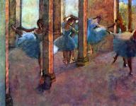 Bailarines en el vestíbulo