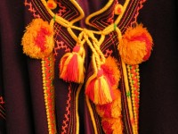 Detalhe do traje tradicional