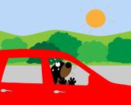Dog in hot Car