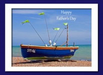 Father's Day Blue Boat Card