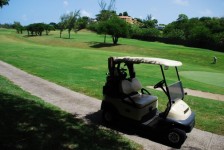 Golfbaan en Winkelwagen