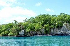 Green island rocks