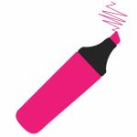 Zvýrazňovač Marker Pen Pink