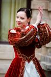 Mittelalterlichen Tänzerin