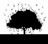 Notes musicales arbre
