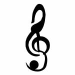 Musikalisk Symbol Silhouette