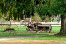 Oude landbouwmachines