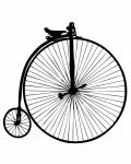 Penny Farthing bicyclette de cru