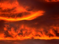 Vörös felhők naplemente 2