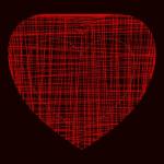 Red Mesh Heart