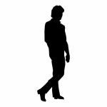 Silhouette Man Walking