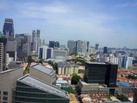 Singapur výhled na město