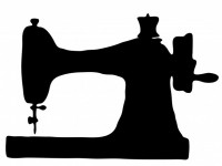 Máquina de coser de la vendimia Clipart