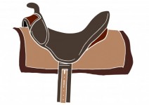 Western style saddle