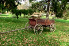 Dřevěný vozík