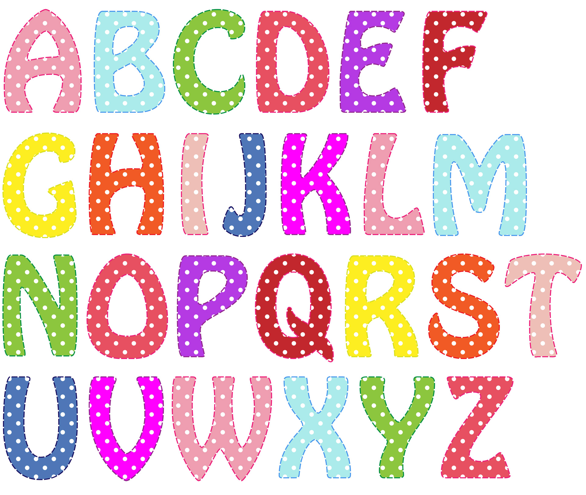 Alphabet Letters Bright Colors Free Stock Photo - Public Domain Pictures